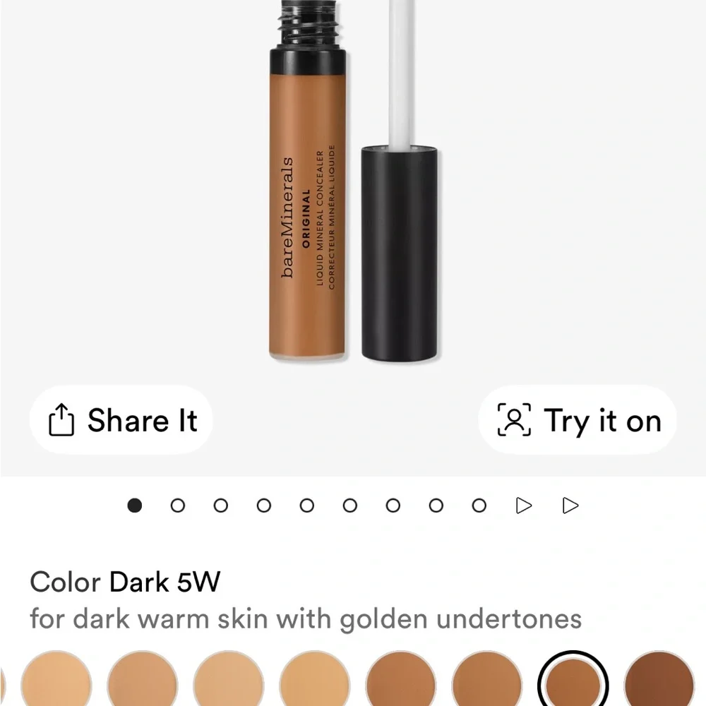 bareMinerals Liquid Mineral Concealer - shade Dark 5W